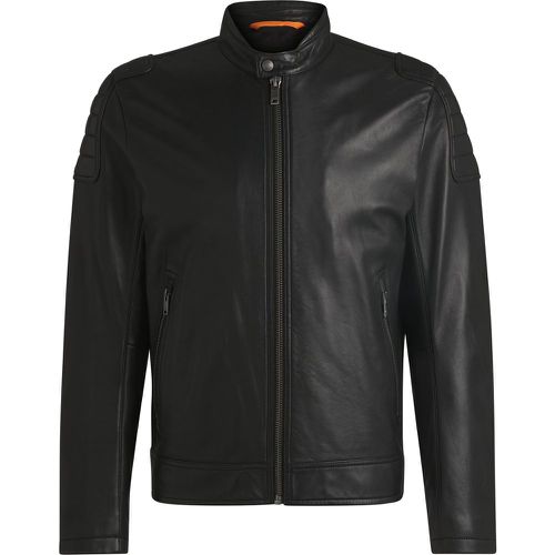 Veste Regular en cuir doux - Boss - Modalova