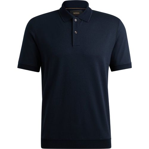 Polo Regular Fit en coton et cachemire - Boss - Modalova