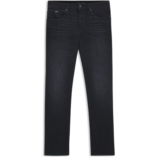 Delaware Jean Slim en denim noir italien très doux - Boss - Modalova