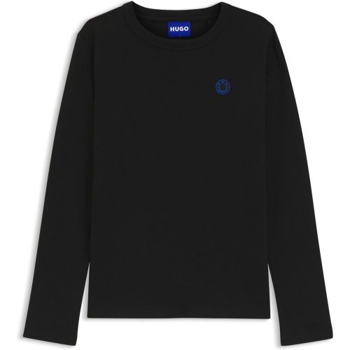 Haut en jersey de coton avec badge logoté Happy - HUGO - Modalova