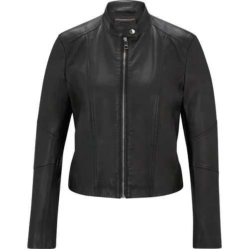 Veste Regular en cuir grainé - Boss - Modalova