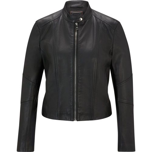 Veste Regular en cuir grainé - Boss - Modalova