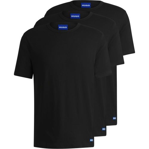 Lot de trois t-shirts en jersey de coton avec logos - HUGO - Modalova