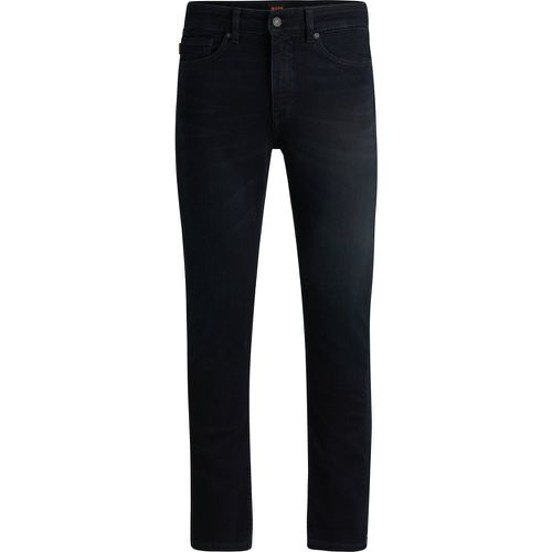 Delaware Jean Slim en denim stretch confortable bleu-noir - Boss - Modalova