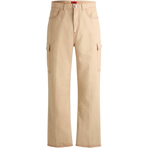 Pantalon Relaxed  x Les Benjamins en toile de coton imprimée - HUGO - Modalova