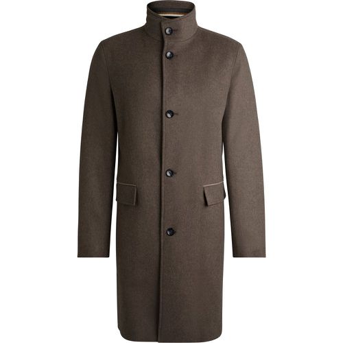 Manteau Regular en laine vierge et cachemire - Boss - Modalova