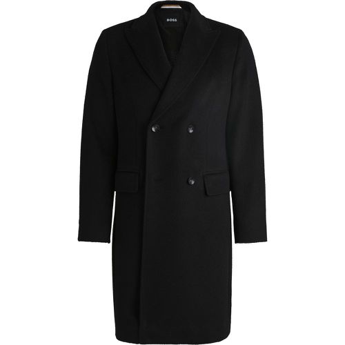 Manteau croisé en alpaga mélangé - Boss - Modalova