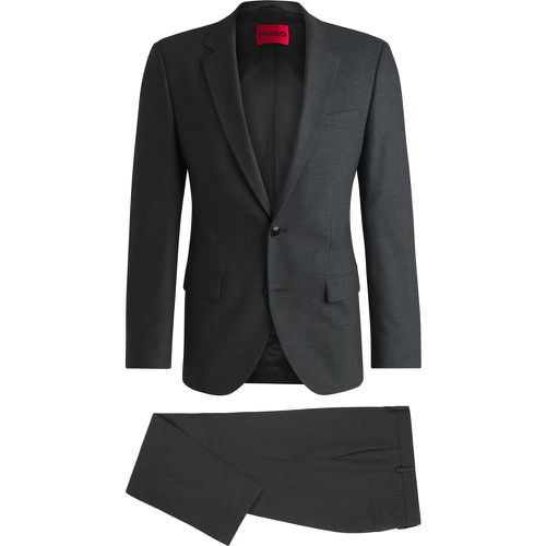 Costume Slim en laine mélangée stretch performante - HUGO - Modalova