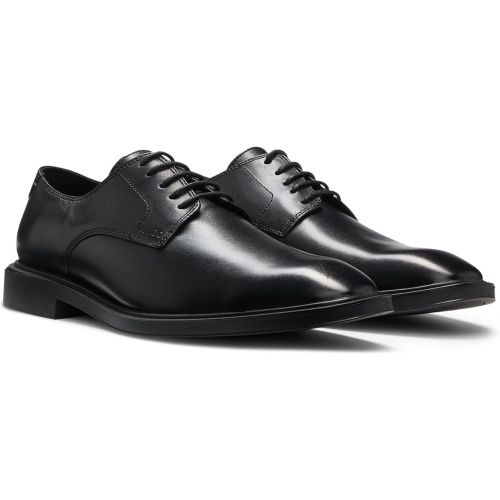 Chaussures derby en cuir avec logo embossé - HUGO - Modalova