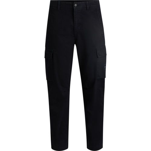 Pantalon cargo en twill de coton stretch - Boss - Modalova