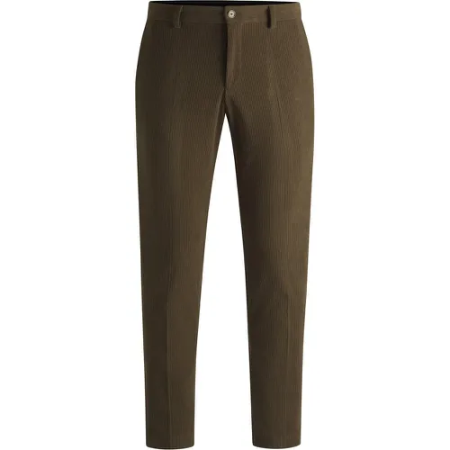 Pantalon Slim en velours côtelé stretch performant - Boss - Modalova