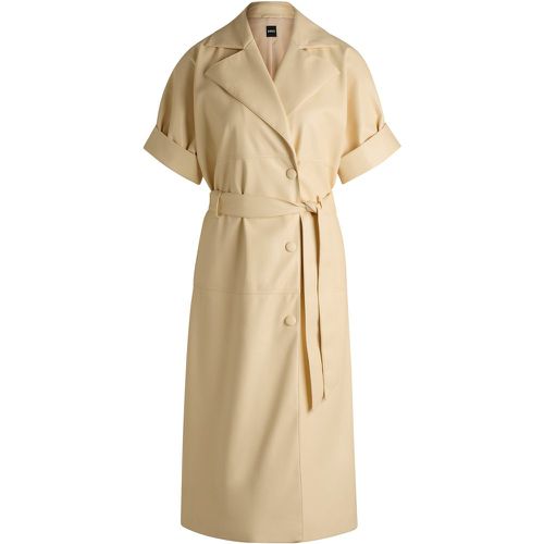 Robe Relaxed style trench en similicuir - Boss - Modalova