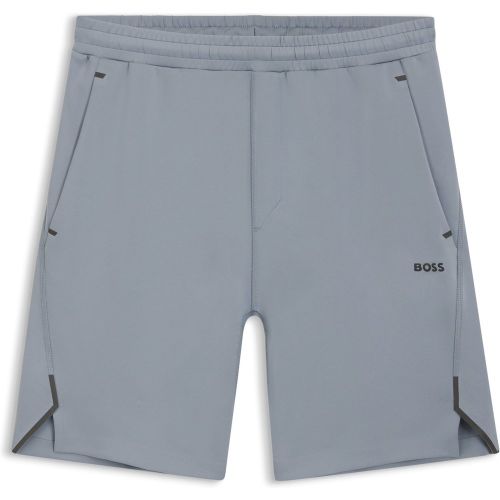 Short Actif en tissu stretch avec détails réfléchissants décoratifs - Boss - Modalova