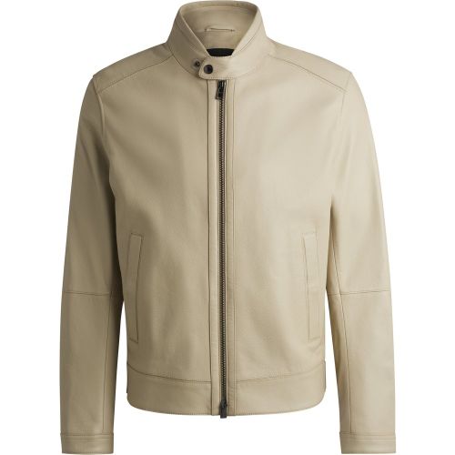 Veste Regular en cuir nappa grainé - Boss - Modalova