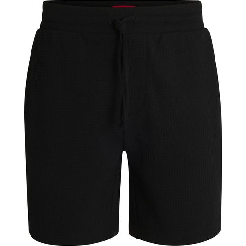 Short de pyjama gaufré avec logo brodé - HUGO - Modalova