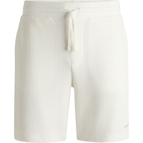 Short de pyjama gaufré avec logo brodé - HUGO - Modalova