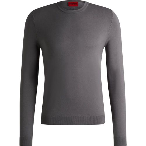 Pull Regular à col rond en fils doux - HUGO - Modalova