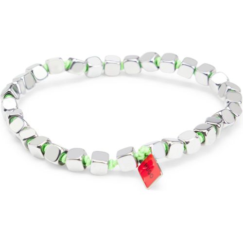 Bracelet élastique avec cubes en acier - HUGO - Modalova