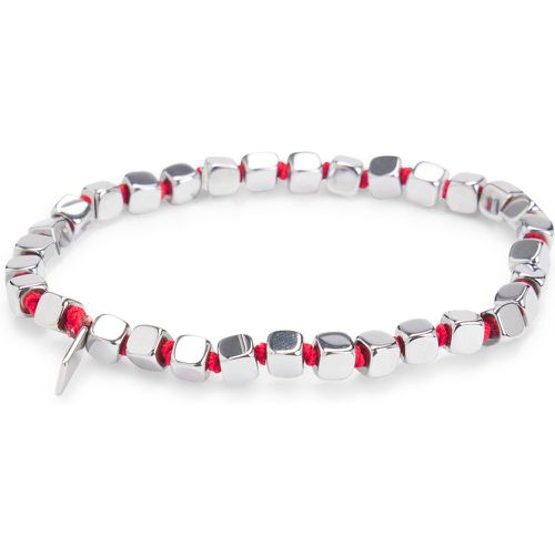 Bracelet élastique avec cubes en acier - HUGO - Modalova