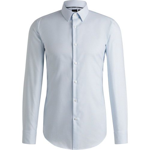 Chemise Slim en coton Oxford antibactérien à motif - Boss - Modalova