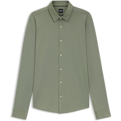 Chemise Slim en tissu stretch performant structuré - Boss - Modalova