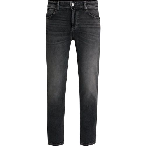 Jean Regular Maine en denim stretch noir confortable - Boss - Modalova