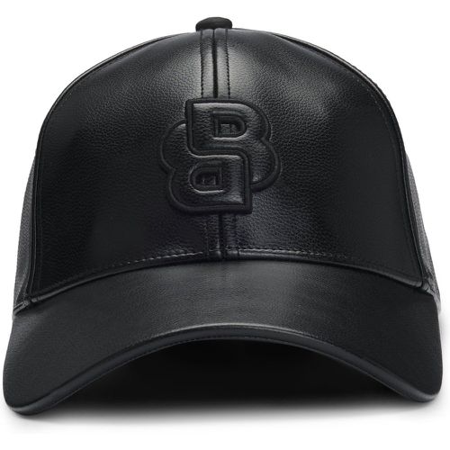 Casquette en similicuir avec monogramme Double B - Boss - Modalova