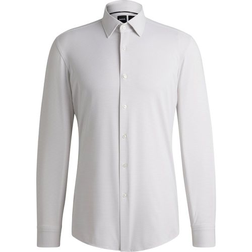 Chemise Slim en jersey stretch performant à micro structure - Boss - Modalova