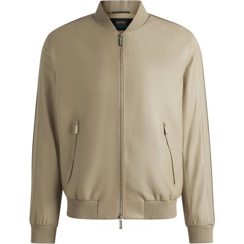 Veste en cuir nappa  x ASTON MARTIN à détails perforés - Boss - Modalova