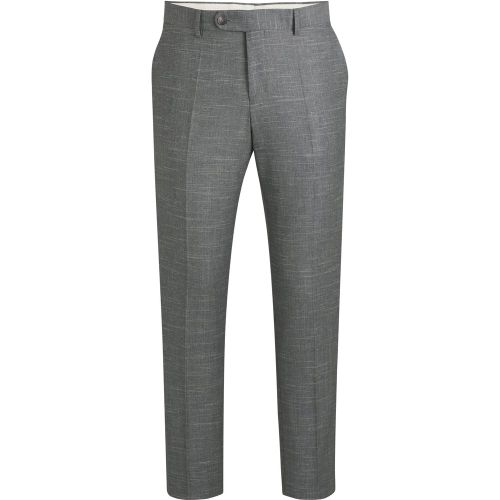 Pantalon Slim en laine vierge mélangée à motif - Boss - Modalova