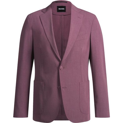 Veste de costume Slim en tissu stretch à micro motif - Boss - Modalova