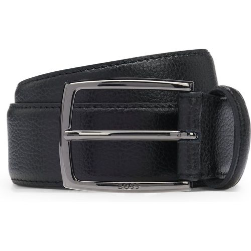 Ceinture en cuir italien grainé avec boucle logotée - Boss - Modalova