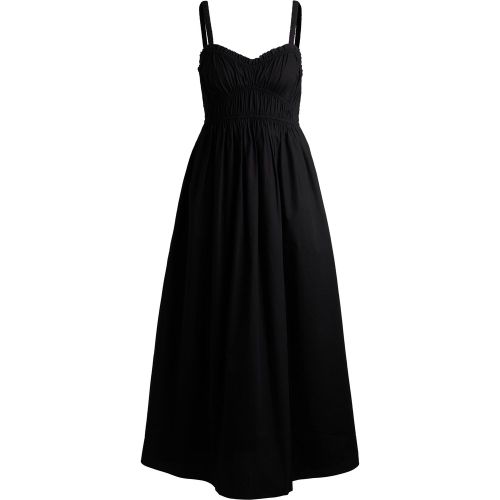 Robe en popeline de coton à corsage froncé - Boss - Modalova