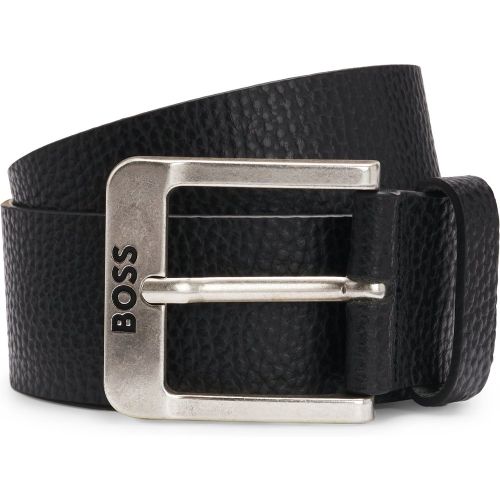 Ceinture en cuir italien avec boucle logotée - Boss - Modalova