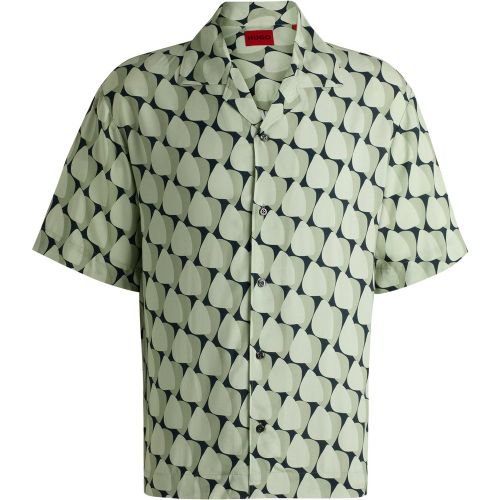 Chemise Oversize à imprimé abstrait - HUGO - Modalova