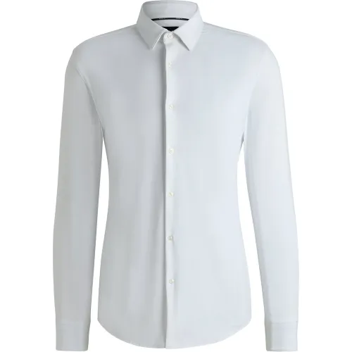 Chemise Slim en jersey stretch performant et structuré - Boss - Modalova