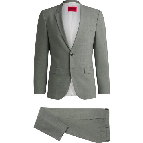 Costume Extra Slim en laine mélangée chinée - HUGO - Modalova