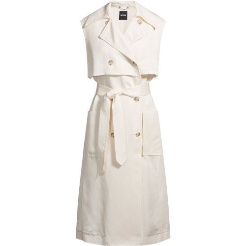 Robe trench sans manches croisée - Boss - Modalova
