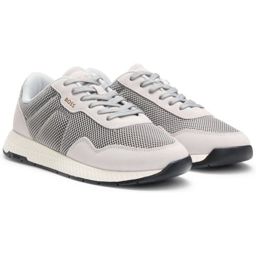 Baskets TTNM EVO en similicuir suédé et mesh matelassé - Boss - Modalova