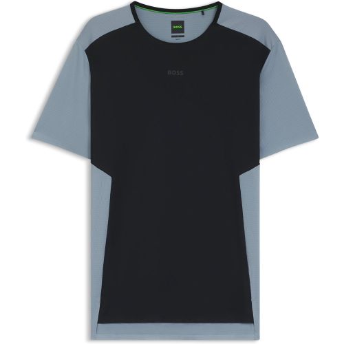 T-shirt de sport en jersey mesh avec détails réfléchissants décoratifs - Boss - Modalova
