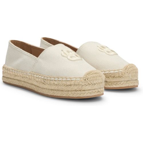 Espadrilles à monogramme Double B brodé - Boss - Modalova
