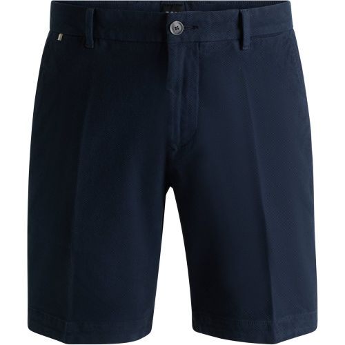 Short Slim en coton stretch structuré - Boss - Modalova