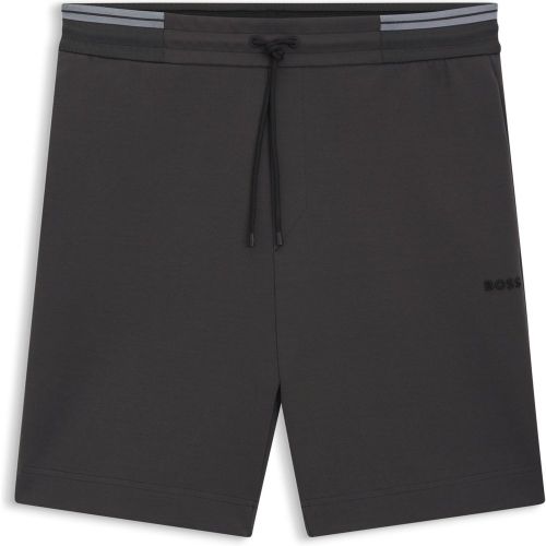 Short en coton mélangé à rayures - Boss - Modalova