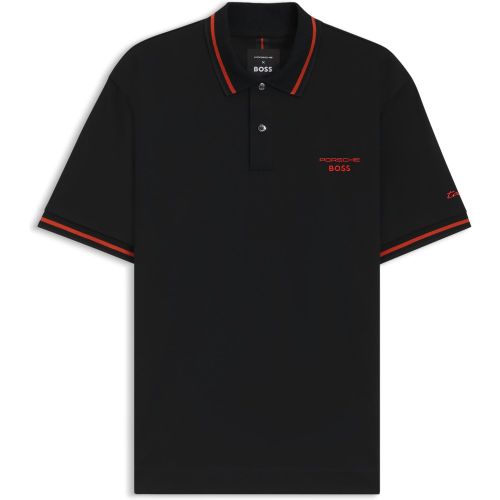 Polo en coton avec gestion de l’humidité Porsche x - Boss - Modalova