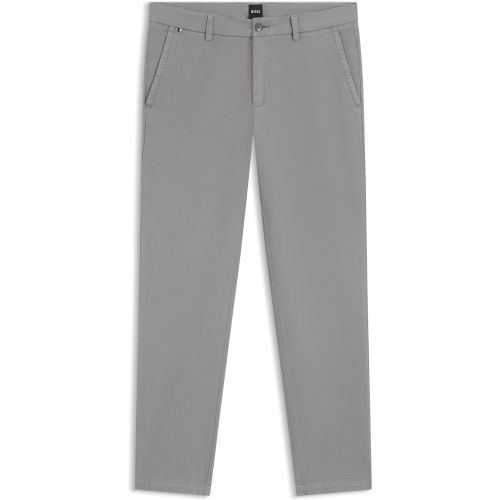 Pantalon Slim en twill de coton stretch - Boss - Modalova
