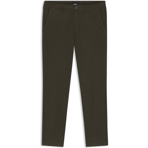 Pantalon Slim en twill de coton stretch - Boss - Modalova