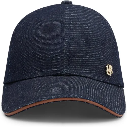 Casquette en denim de coton à monogramme Double B - Boss - Modalova