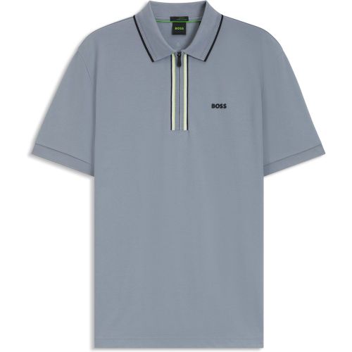 Polo Slim en coton stretch à séchage rapide - Boss - Modalova