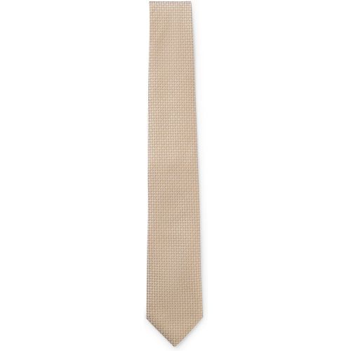 Cravate en soie mélangée à motif jacquard - Boss - Modalova