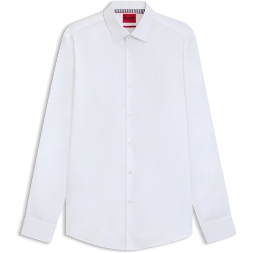 Chemise Slim Fit en popeline de coton facile à repasser - HUGO - Modalova